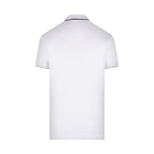 Logo Embroidered Piquet Polo Shirt-ZEGNA-JOHN JULIA