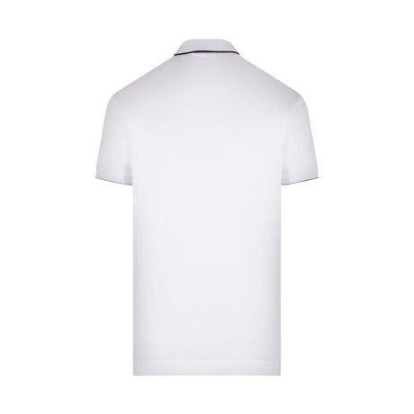 Logo Embroidered Piquet Polo Shirt-ZEGNA-JOHN JULIA