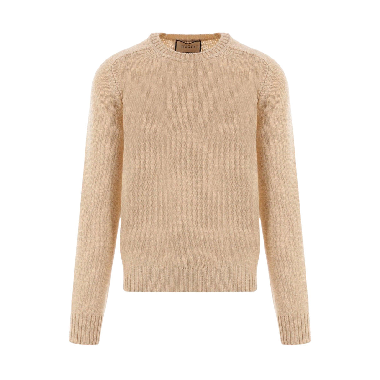 Logo Embroidered Wool Sweater-GUCCI-JOHN JULIA