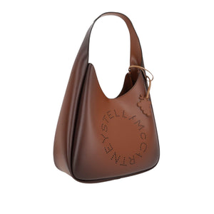 Logo Hobo Bag In Aged Alter Mat-STELLA MCCARTNEY-JOHN JULIA