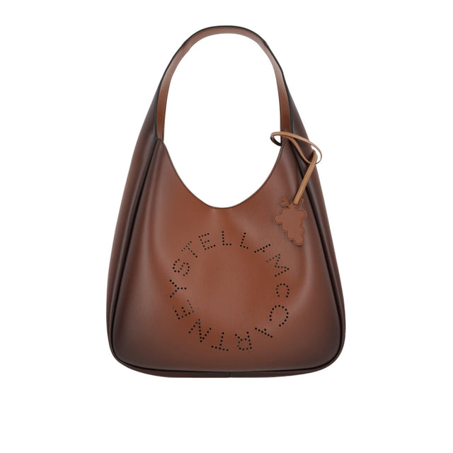 Logo Hobo Bag In Aged Alter Mat-STELLA MCCARTNEY-JOHN JULIA