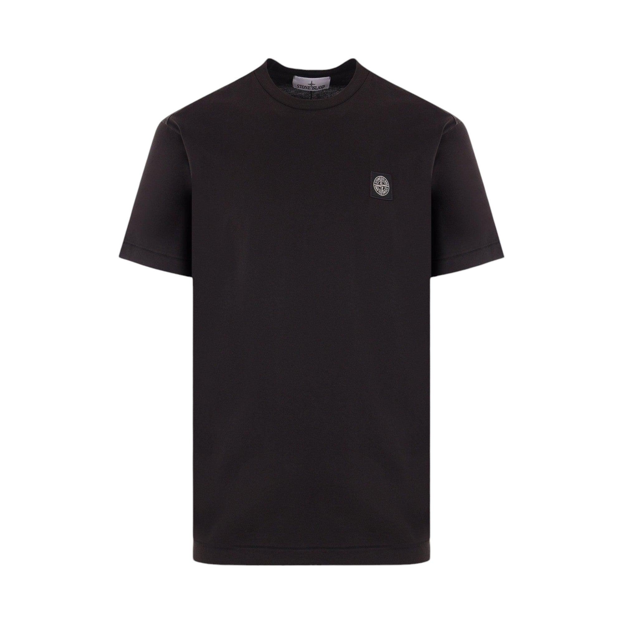 Logo Patch Cotton T-shirt-STONE ISLAND-JOHN JULIA