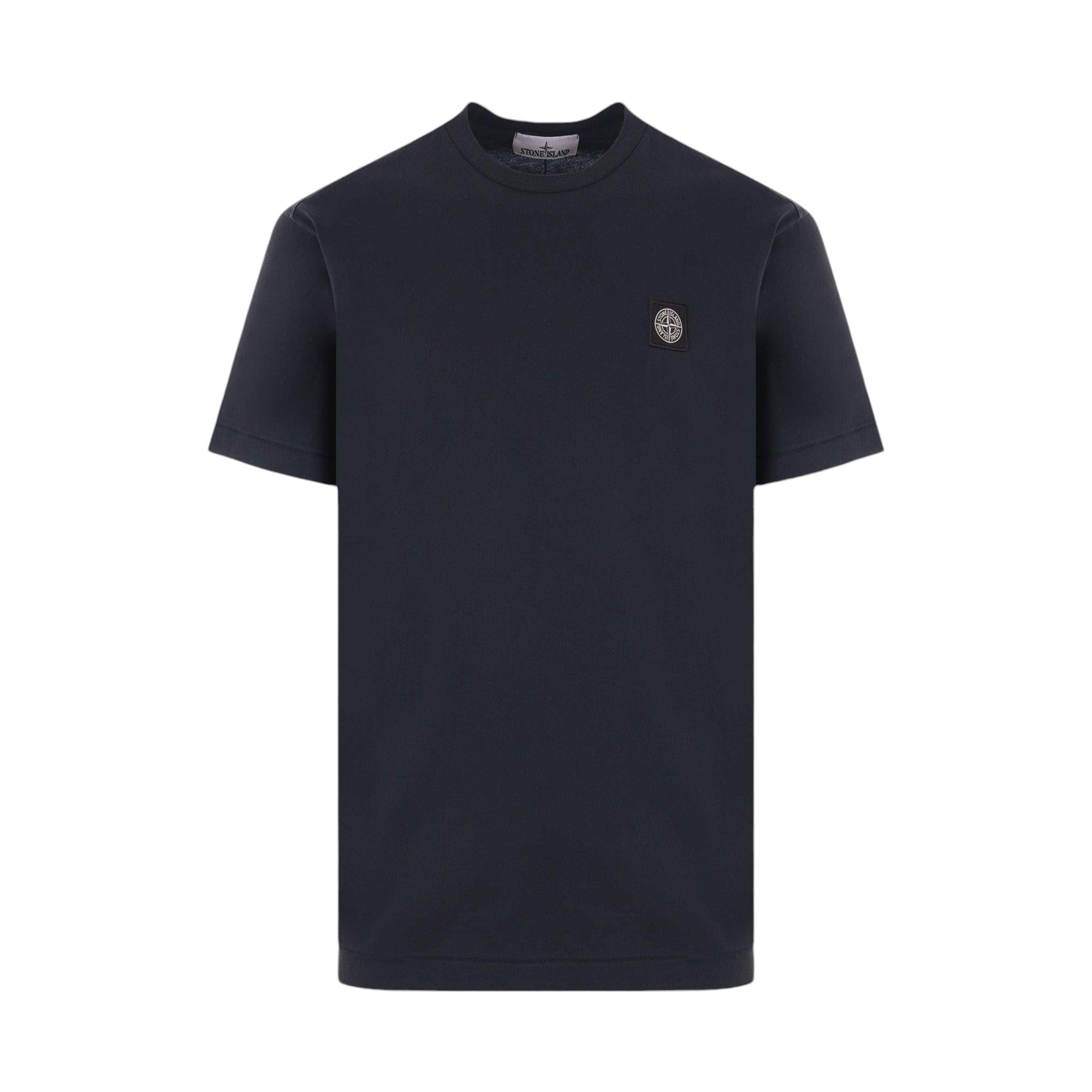 Logo Patch Cotton T-shirt-STONE ISLAND-JOHN JULIA