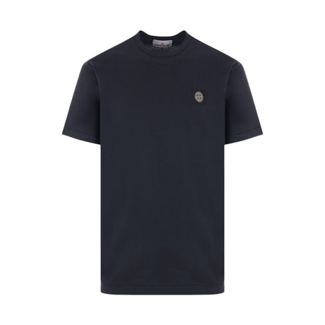 Logo Patch Cotton T-shirt-STONE ISLAND-JOHN JULIA