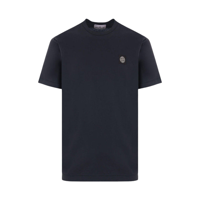 Logo Patch Cotton T-shirt-STONE ISLAND-JOHN JULIA