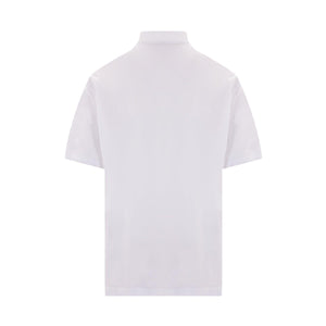 Logo Patch Jersey Polo Shirt-BRUNELLO CUCINELLI-JOHN JULIA