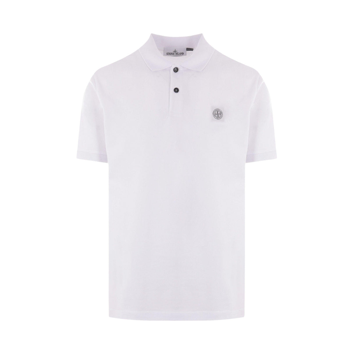 Logo Patch Piquet Polo Shirt-STONE ISLAND-JOHN JULIA