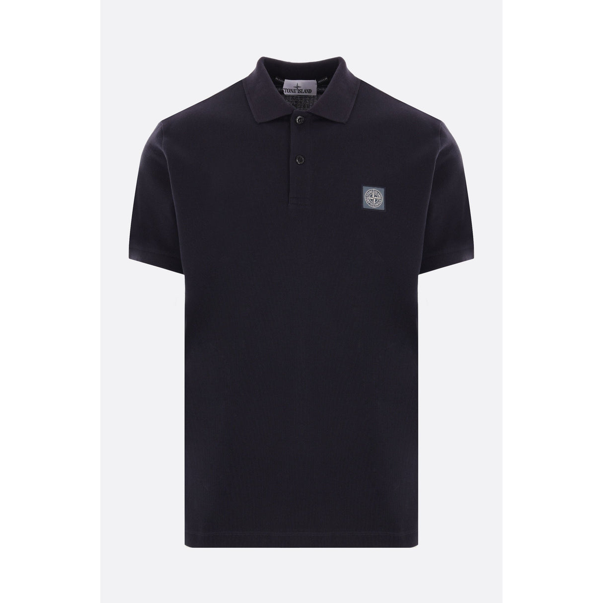 Logo Patch Piquet Polo Shirt-STONE ISLAND-JOHN JULIA