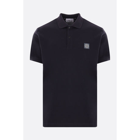 Logo Patch Piquet Polo Shirt-STONE ISLAND-JOHN JULIA