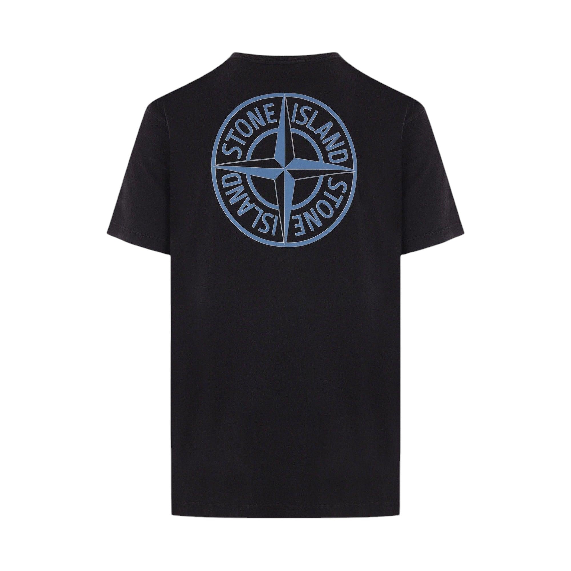 Logo Print Cotton T-shirt-STONE ISLAND-JOHN JULIA