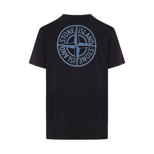 Logo Print Cotton T-shirt-STONE ISLAND-JOHN JULIA