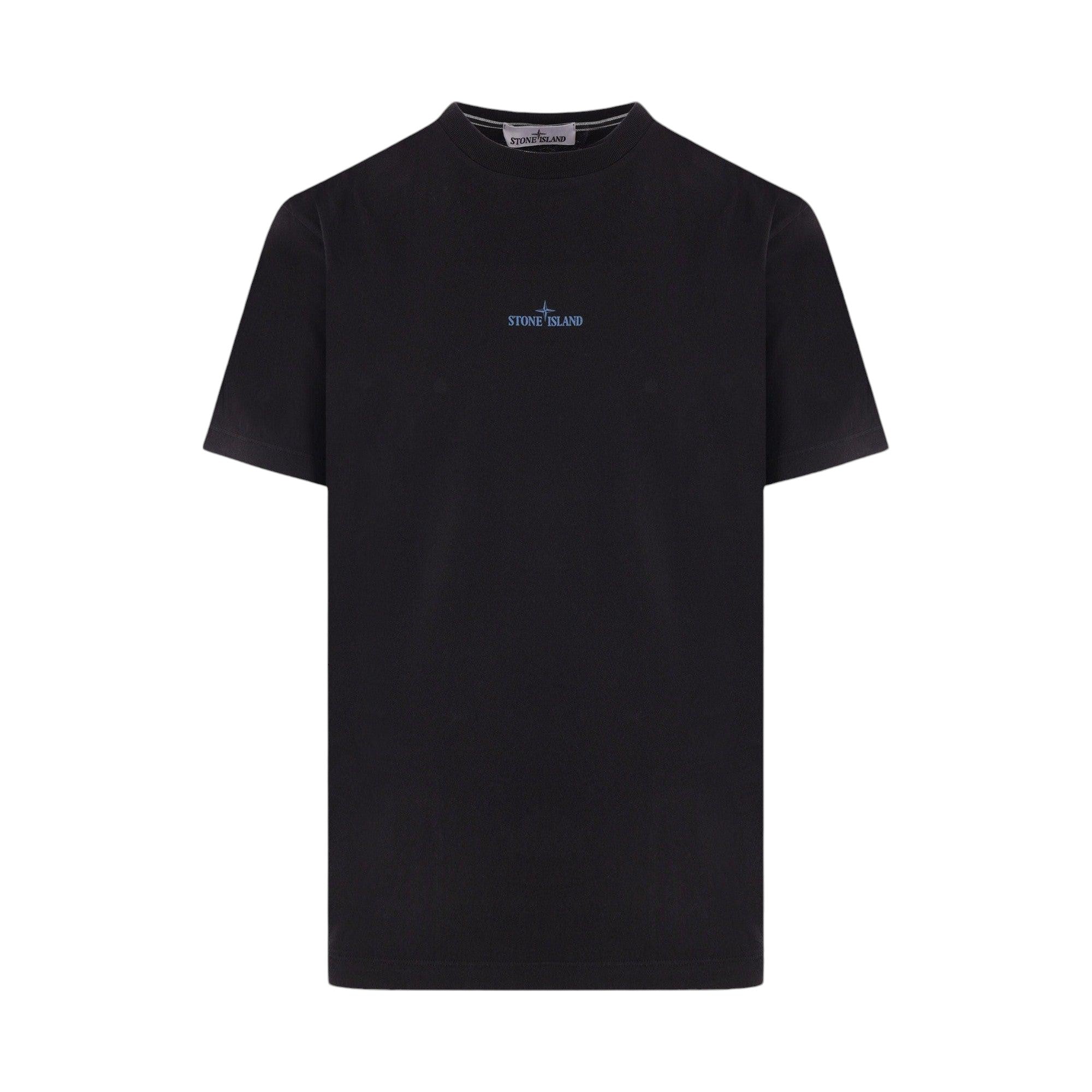 Logo Print Cotton T-shirt-STONE ISLAND-JOHN JULIA