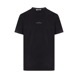 Logo Print Cotton T-shirt-STONE ISLAND-JOHN JULIA