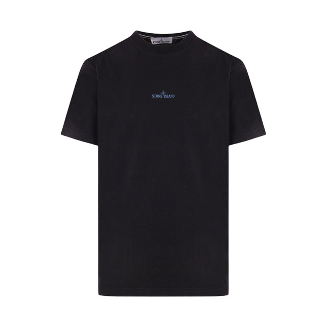 Logo Print Cotton T-shirt-STONE ISLAND-JOHN JULIA