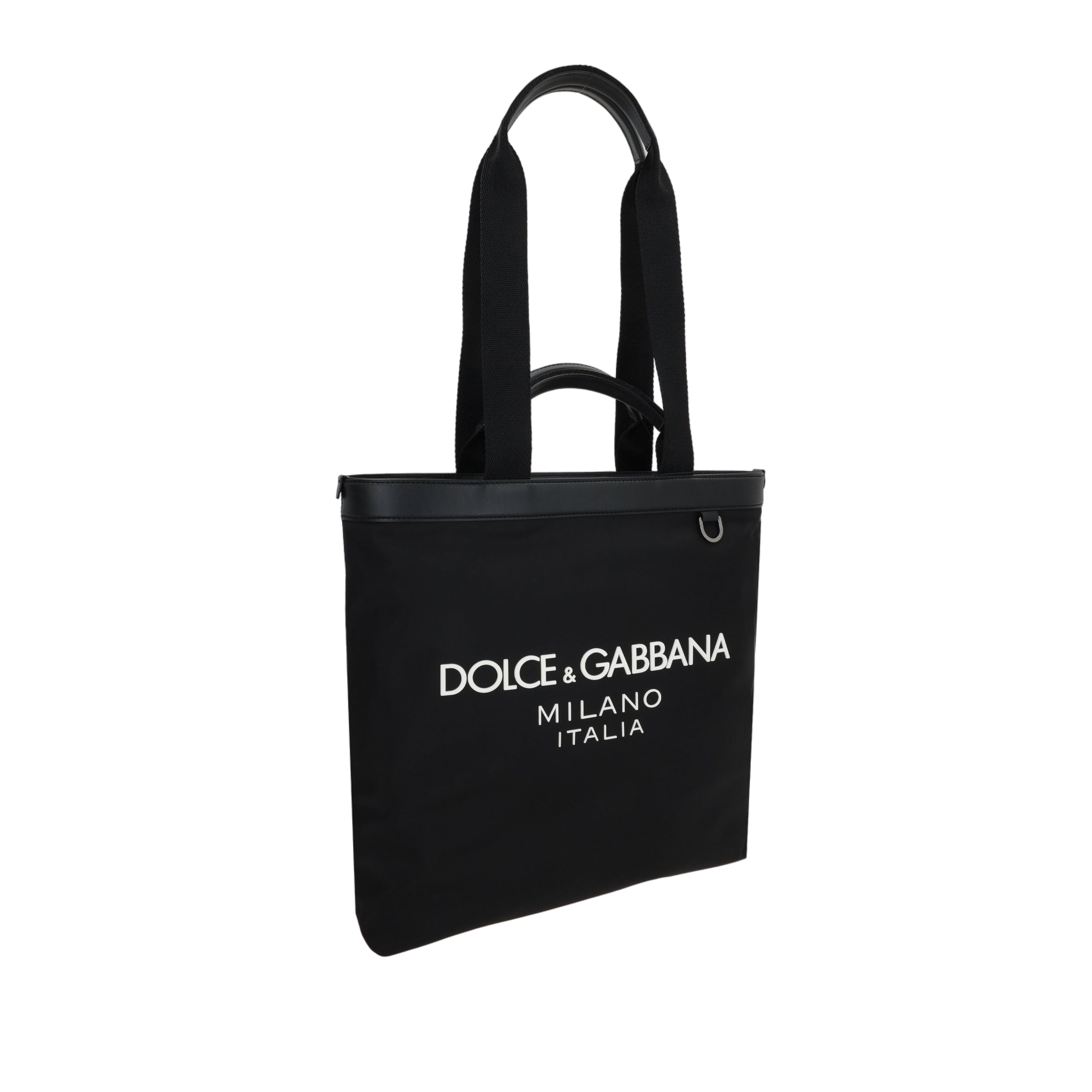 Logo Print Nylon Tote Bag-DOLCE & GABBANA-JOHN JULIA