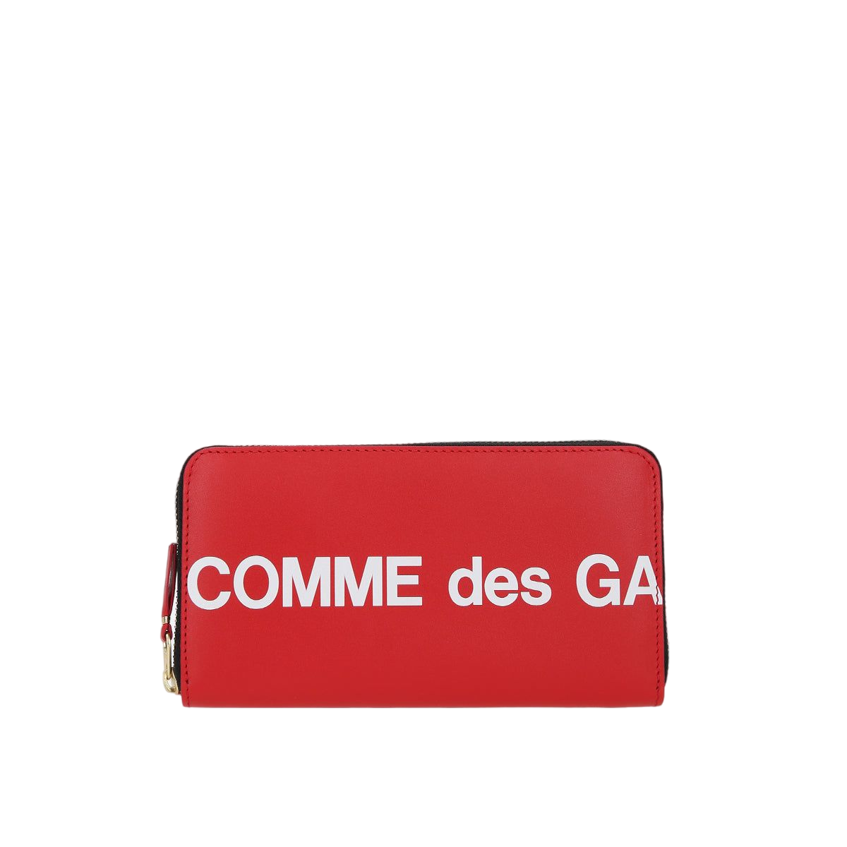 Logo Print Smooth Leather Zip-Around Wallet-COMME des GARCONS WALLET-JOHN JULIA