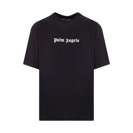 Logo Printed Cotton T-shirt-PALM ANGELS-JOHN JULIA