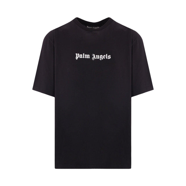 Logo Printed Cotton T-shirt-PALM ANGELS-JOHN JULIA