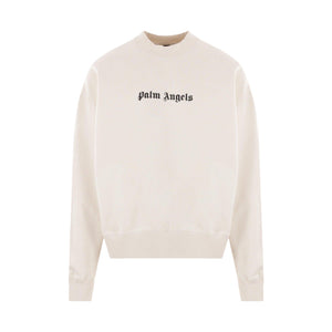 Logo Printed Jersey Sweatshirt-PALM ANGELS-JOHN JULIA