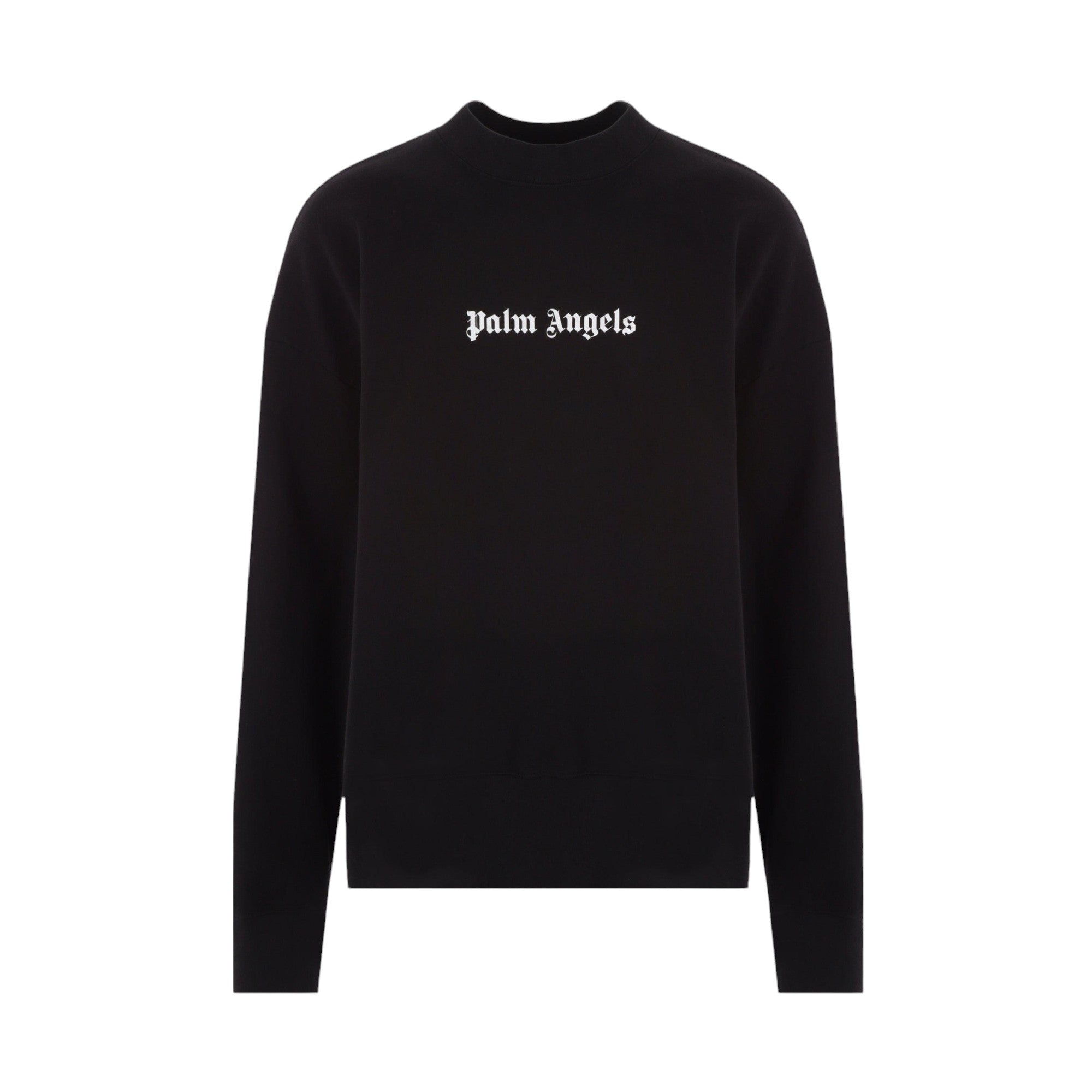 Logo Printed Jersey Sweatshirt-PALM ANGELS-JOHN JULIA