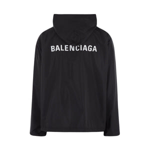 Logo Printed Oversized Nylon Jacket-BALENCIAGA-JOHN JULIA