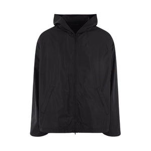 Logo Printed Oversized Nylon Jacket-BALENCIAGA-JOHN JULIA