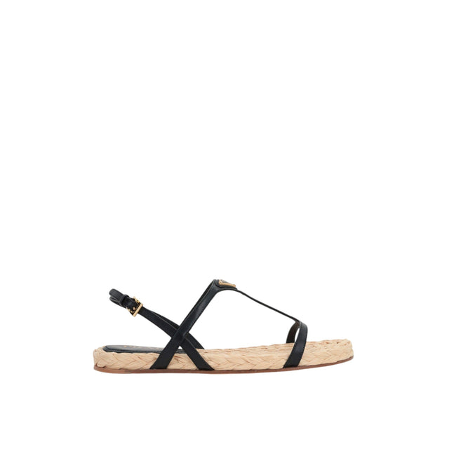 Logo-detailed Nappa Flat Sandals-PRADA-JOHN JULIA