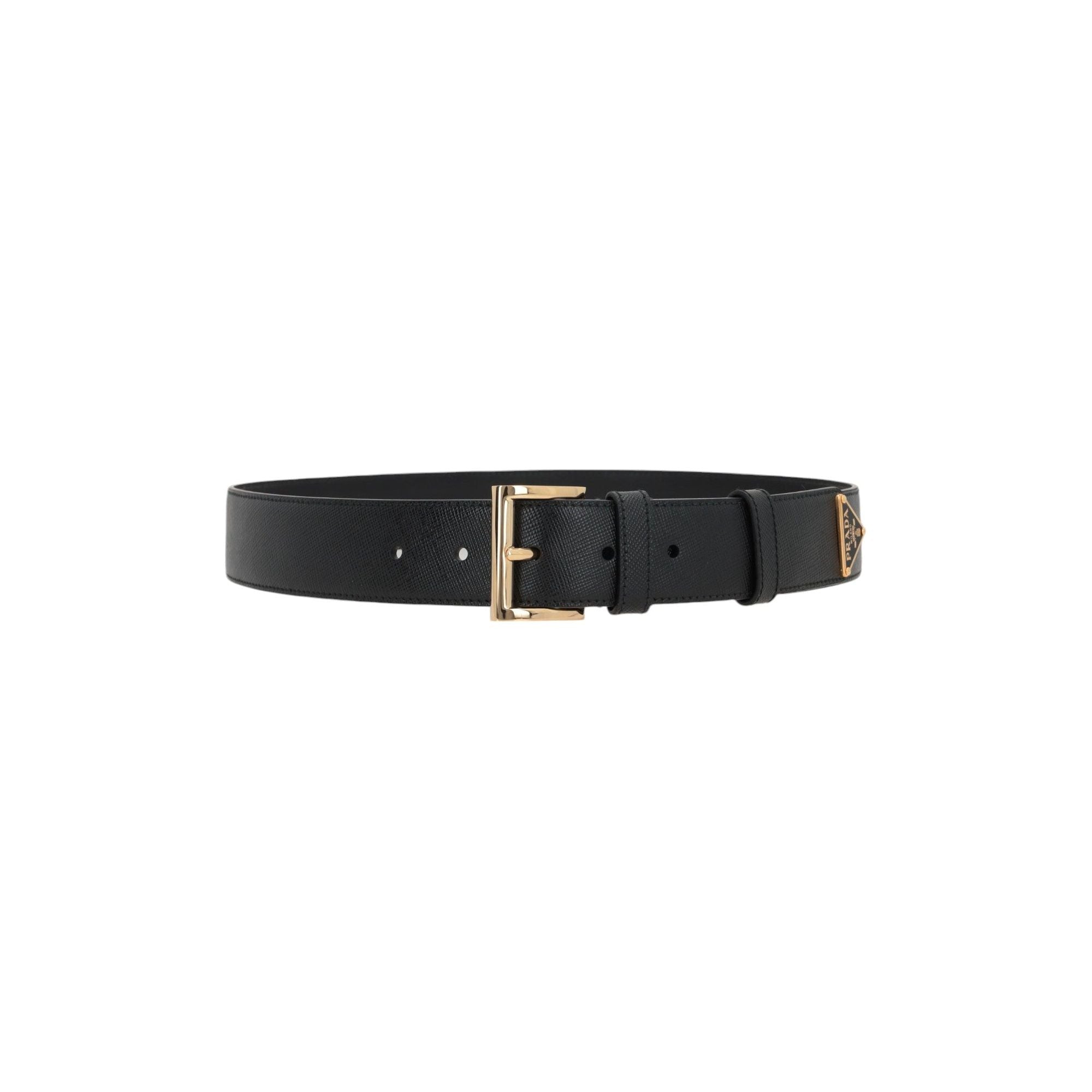 Logo-detailed Saffiano Leather Belt-PRADA-JOHN JULIA