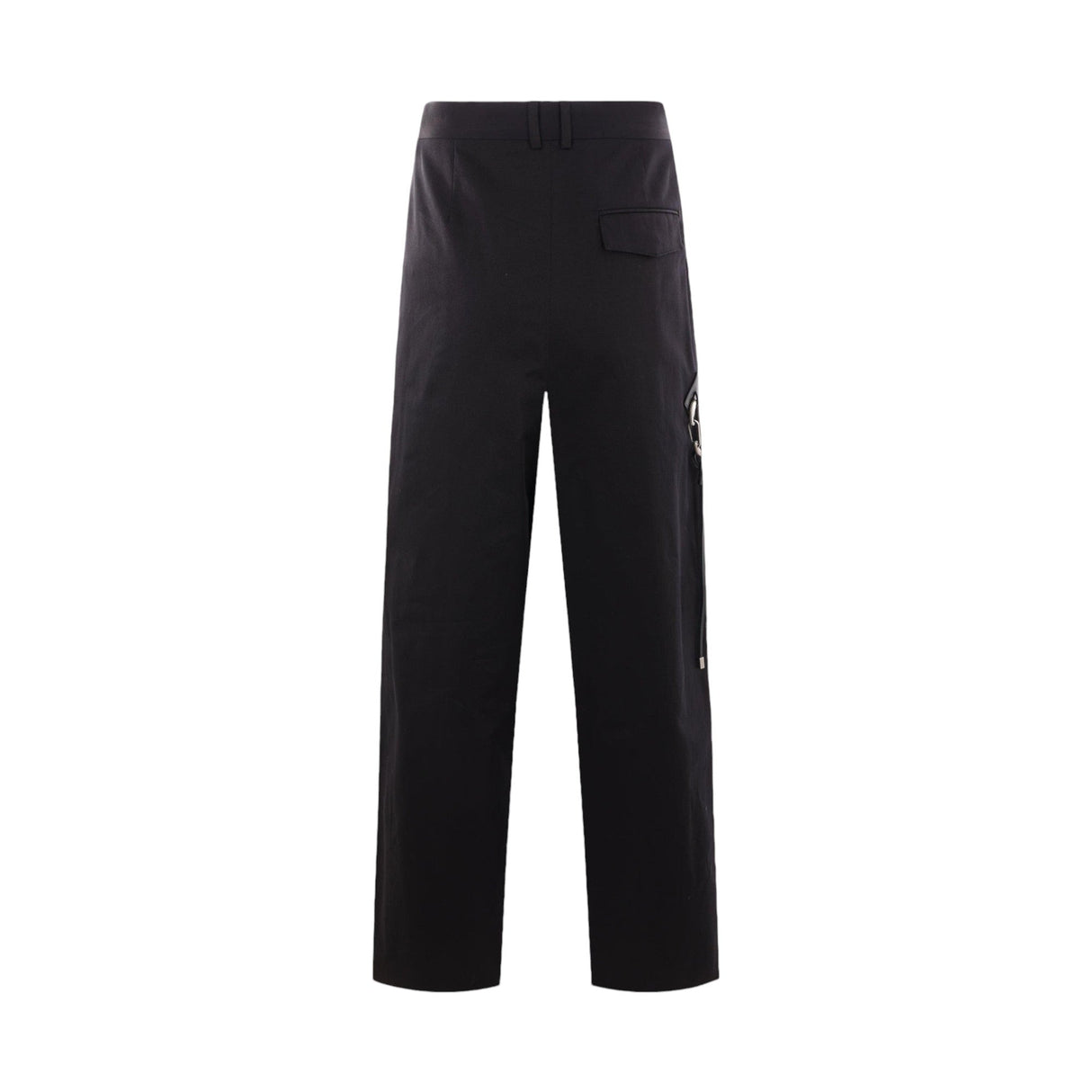 Loose-fit Compact Cotton Trousers-LOEWE-JOHN JULIA