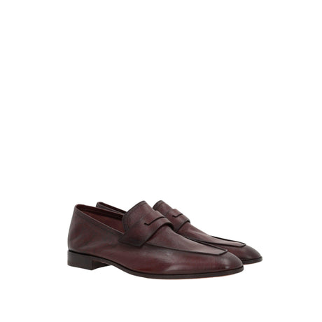 Lorenzo Grainy Leather Loafers-BERLUTI-JOHN JULIA