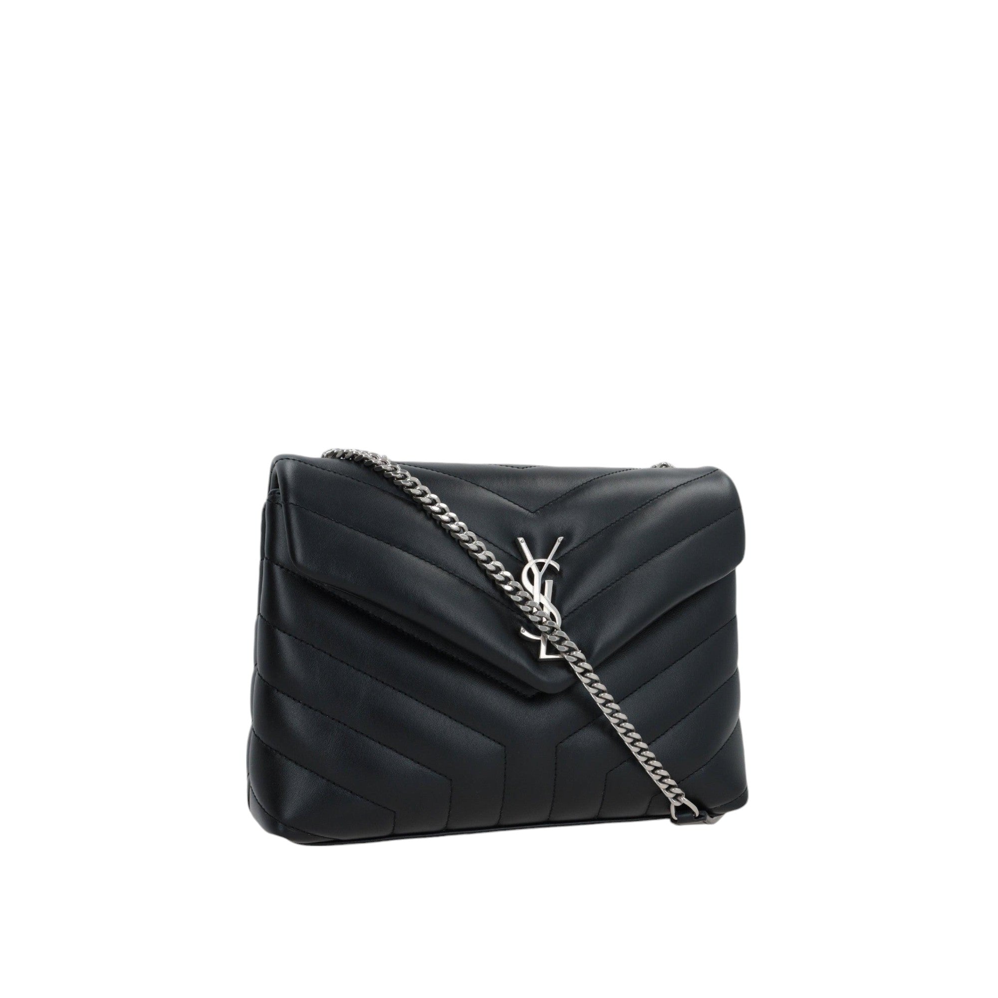 Loulou Small Quilted Leather Shoulder Bag-SAINT LAURENT-JOHN JULIA