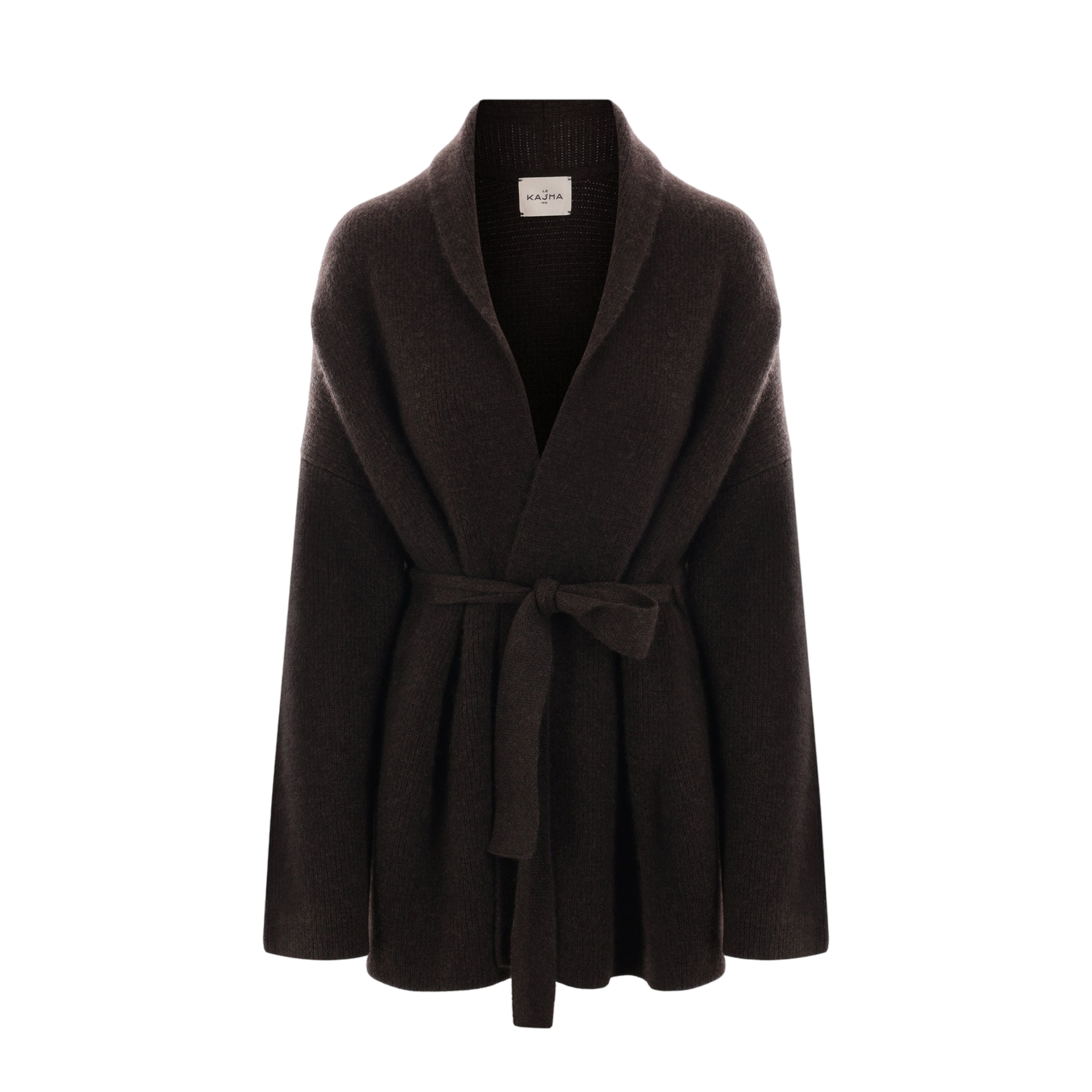 Lucern Cashmere Belted Cardigan-LE KASHA-JOHN JULIA