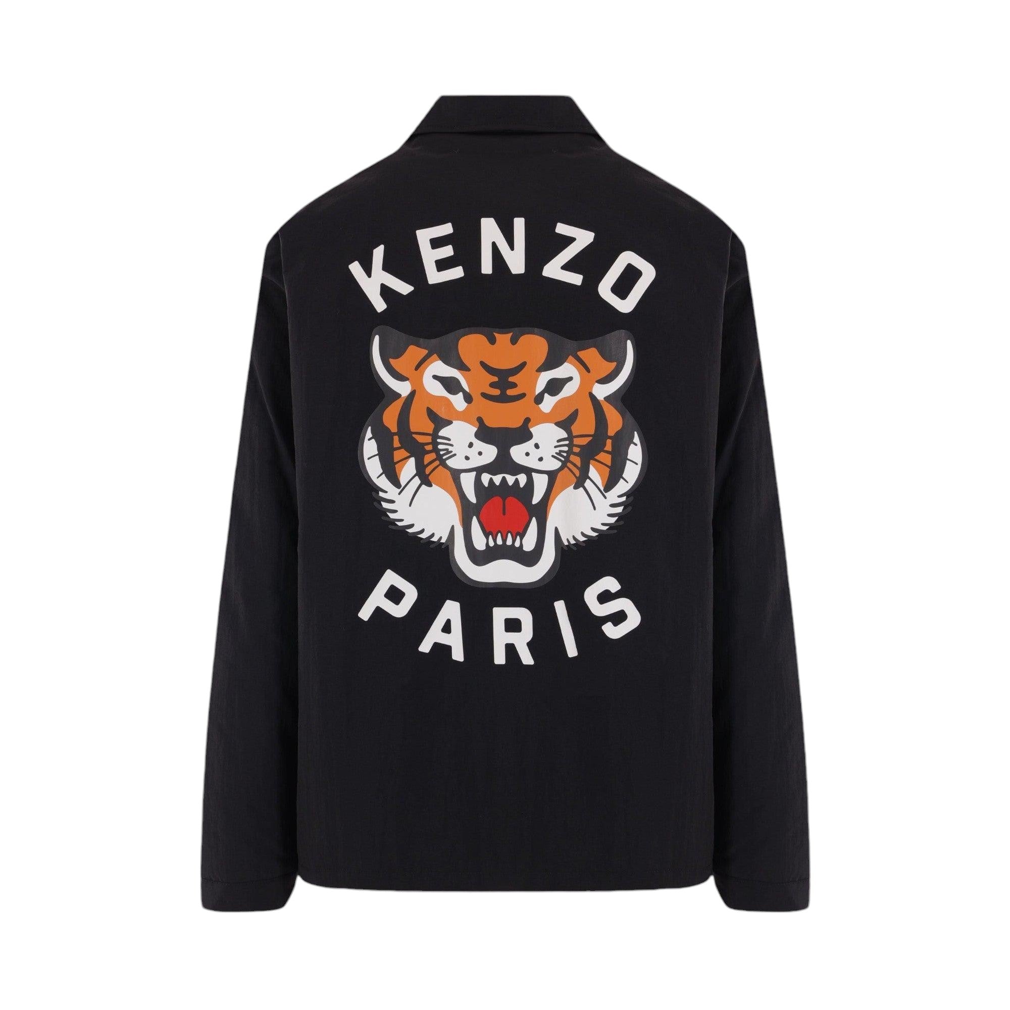 Lucky Tiger Logo Printed Nylon Padded Jacket-KENZO-JOHN JULIA