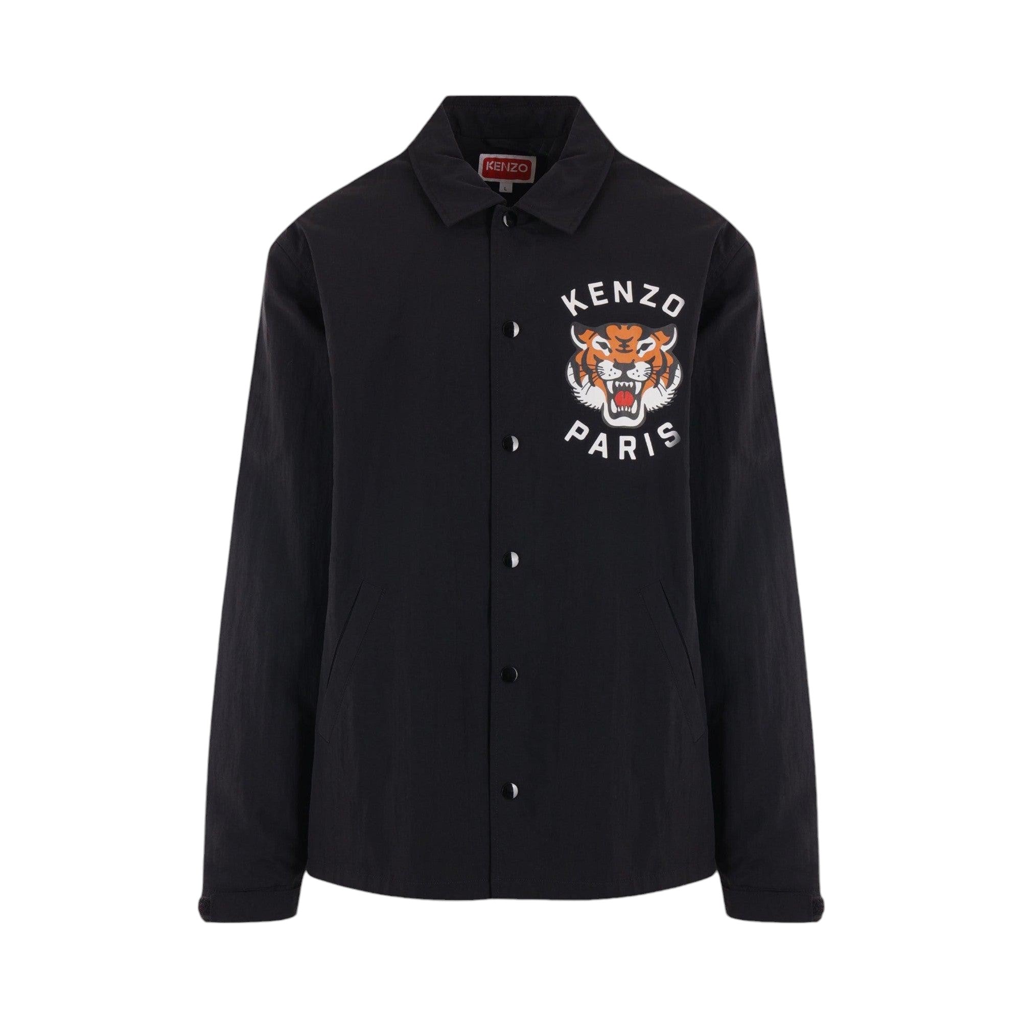 Lucky Tiger Logo Printed Nylon Padded Jacket-KENZO-JOHN JULIA