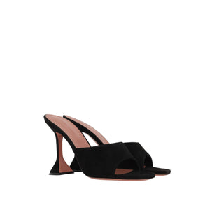 Lupita Suede Mule Sandals-AMINA MUADDI-JOHN JULIA