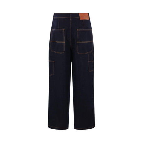 Lurex Denim Baggy Jeans-ETRO-JOHN JULIA