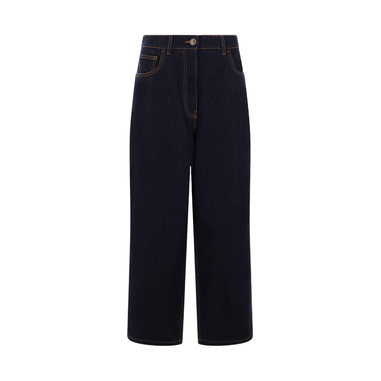 Lurex Denim Baggy Jeans-ETRO-JOHN JULIA