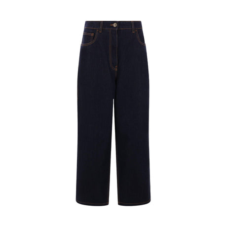 Lurex Denim Baggy Jeans-ETRO-JOHN JULIA