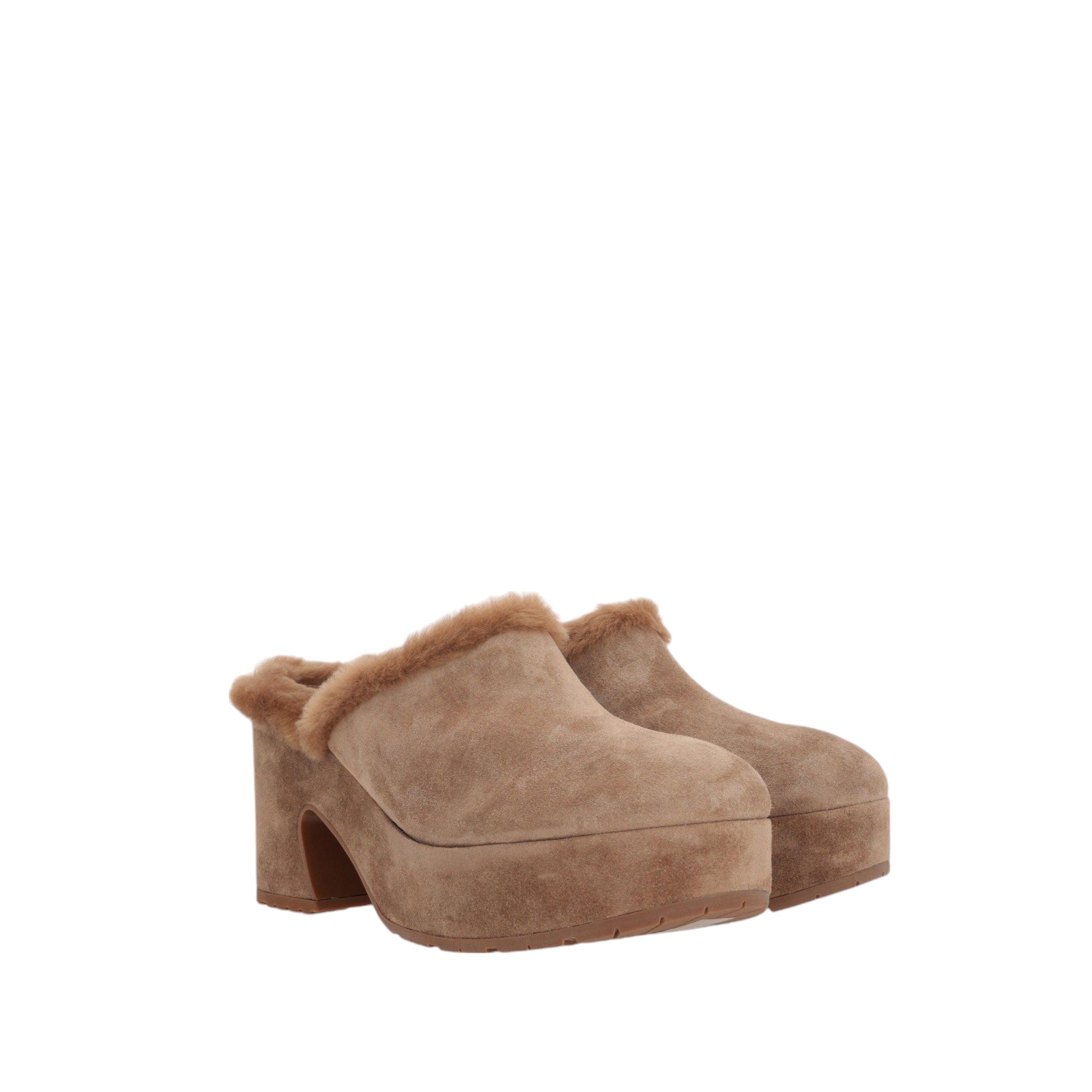 Lyss Suede Platform Mules-GIANVITO ROSSI-JOHN JULIA