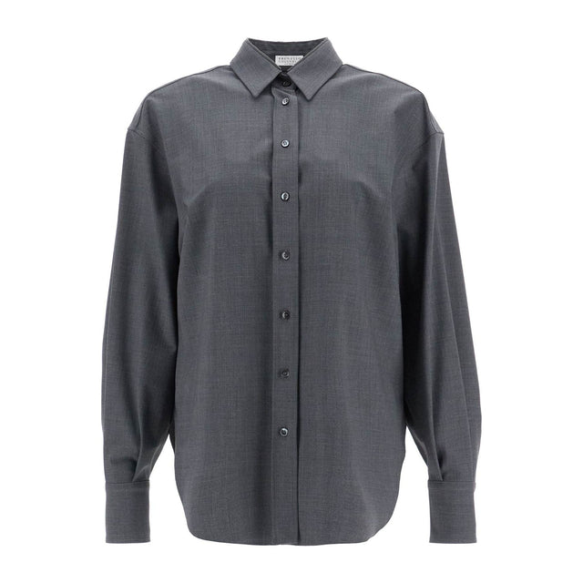 BRUNELLO CUCINELLI-Tropical Luxury Wool Shirt -JOHN JULIA.