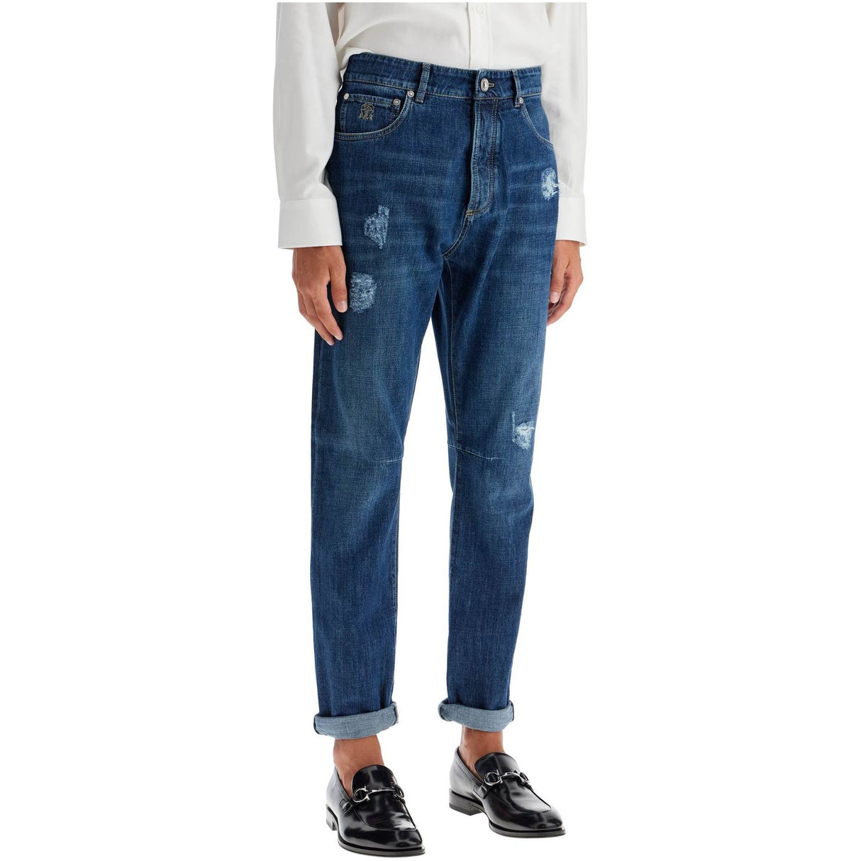 BRUNELLO CUCINELLI-Leisure Fit Five-Pocket Jeans -JOHN JULIA.