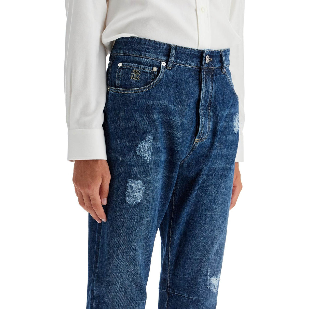 BRUNELLO CUCINELLI-Leisure Fit Five-Pocket Jeans -JOHN JULIA.