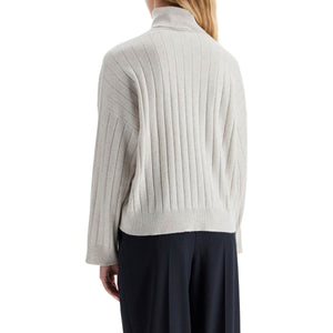 BRUNELLO CUCINELLI-High Neck Cashmere Pullover Sweater -JOHN JULIA.