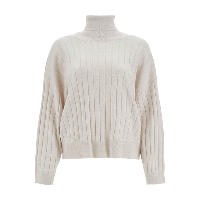 BRUNELLO CUCINELLI-High Neck Cashmere Pullover Sweater -JOHN JULIA.