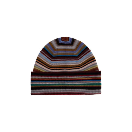 Signature Stripe Virgin Wool Beanie Hat