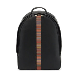 Signature Stripe Leather Backpack