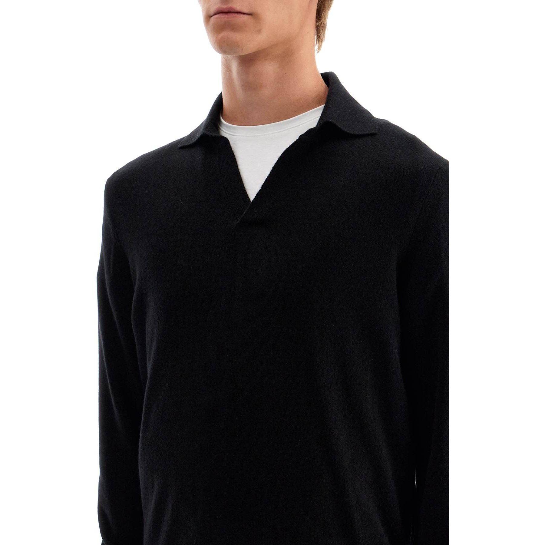 Long-sleeved Cashmere Polo