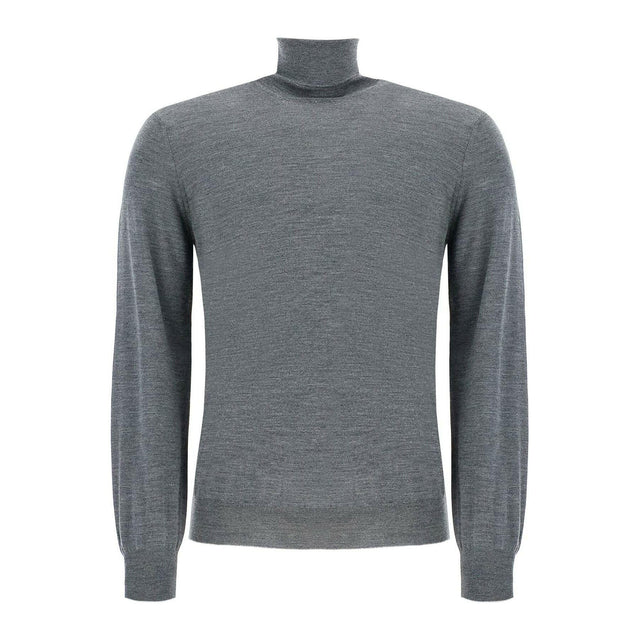 Lightweight Wool and Cashmere Turtleneck Sweater.