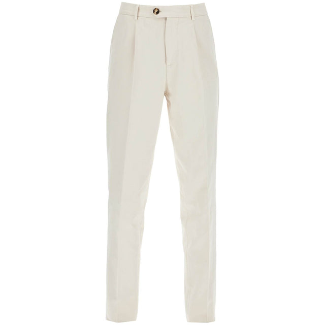 BRUNELLO CUCINELLI-Leisure Fit Pleated Trousers -JOHN JULIA.