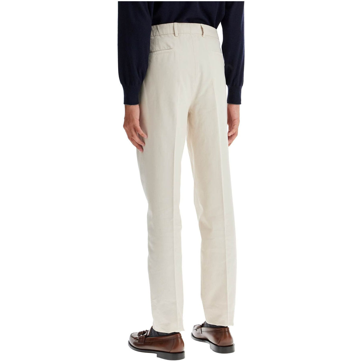 BRUNELLO CUCINELLI-Leisure Fit Pleated Trousers -JOHN JULIA.